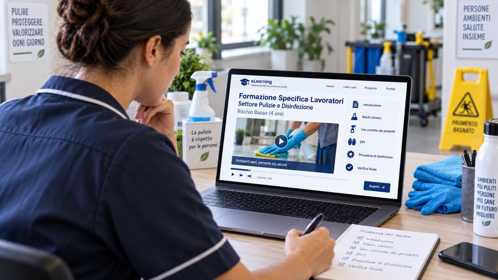 Formazione Specifica - Settore Pulizie e Disinfezione (4h)